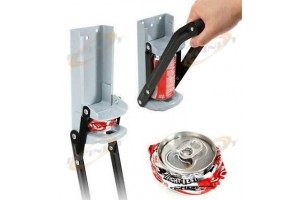 12oz Aluminum Wall Mount Recycling Can Crusher EZ Crush Bottle Opener